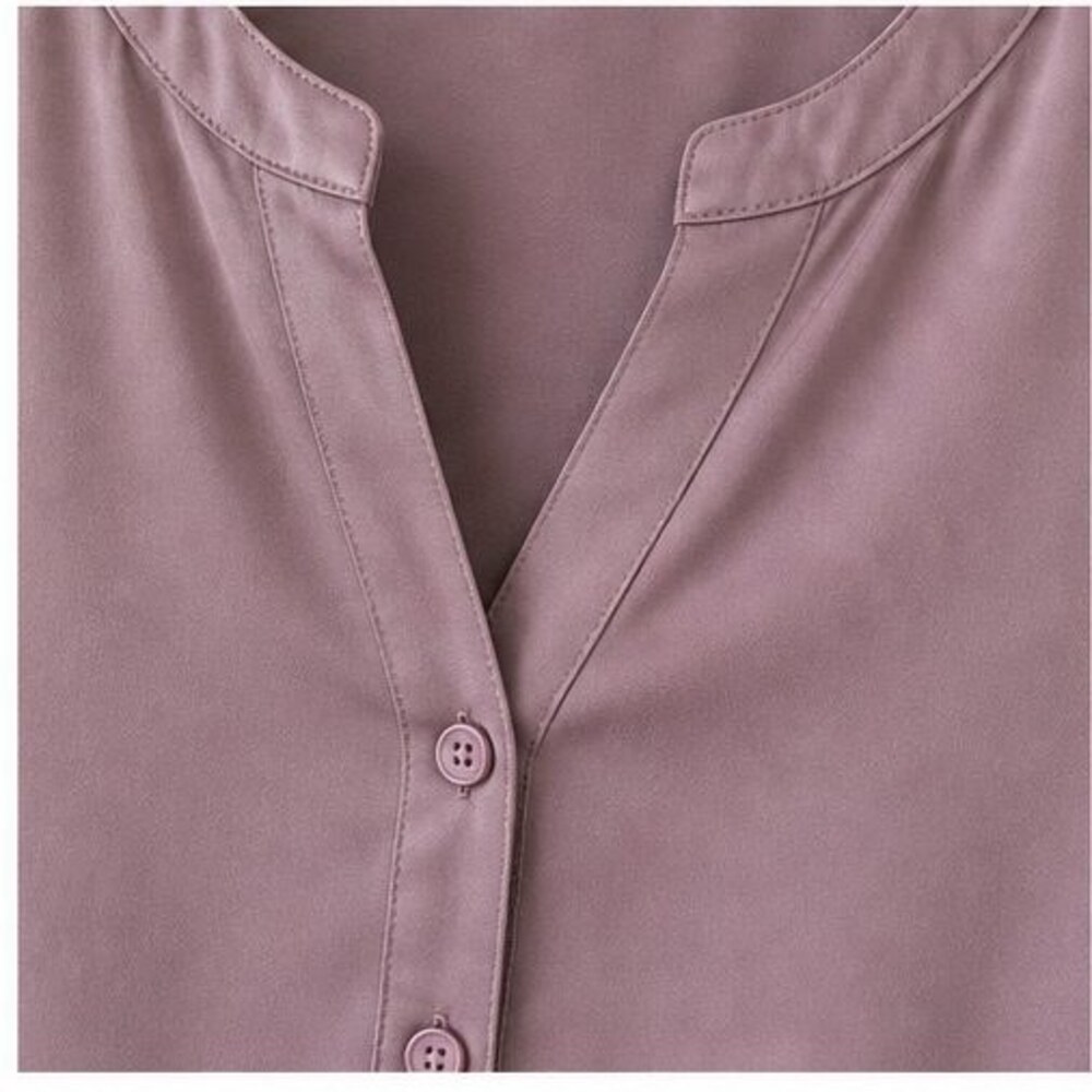 Mauve Ruffle Blouse - Picture 4 of 6
